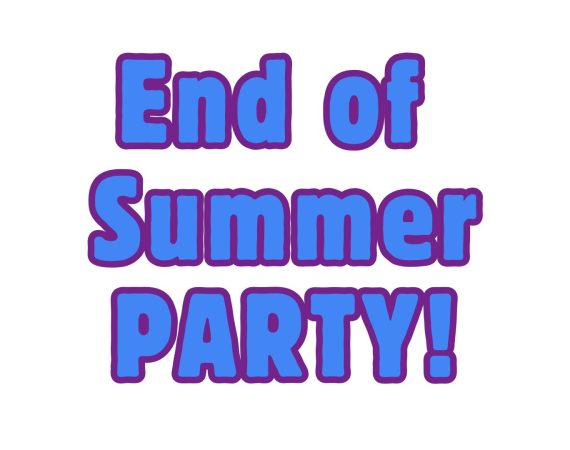End of summer party announcement